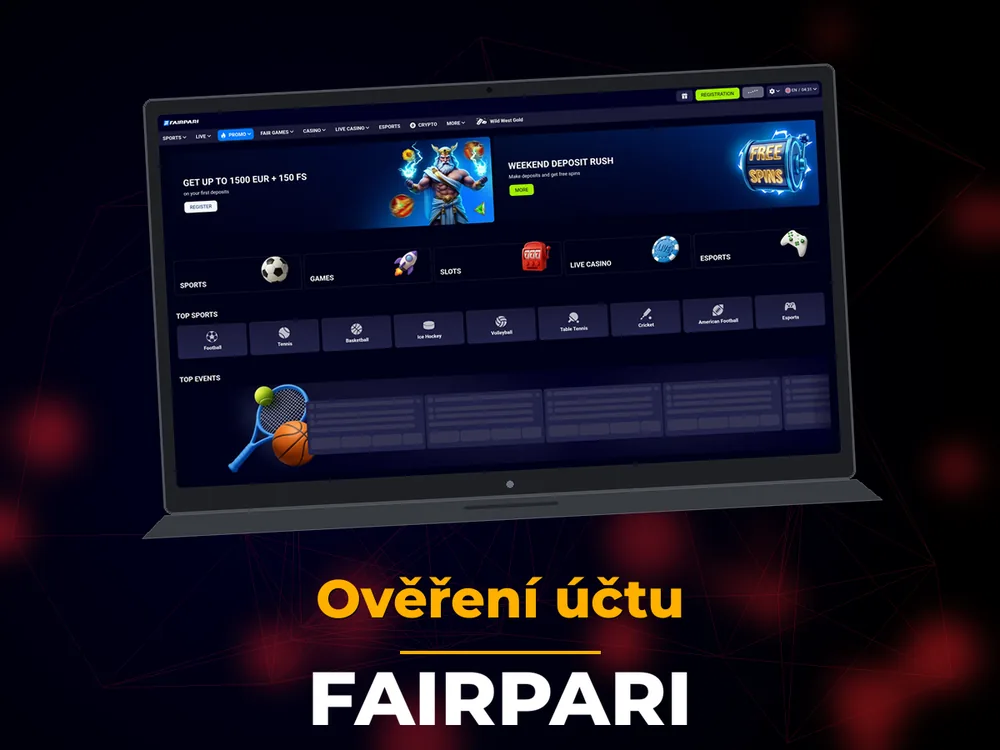 Fairpari - Ověření účtu